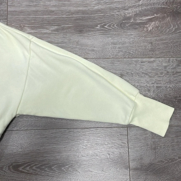 Old Navy “Choose Happy” Yellow Cropped Crewneck Sweatshirt L - Picture 6 of 16